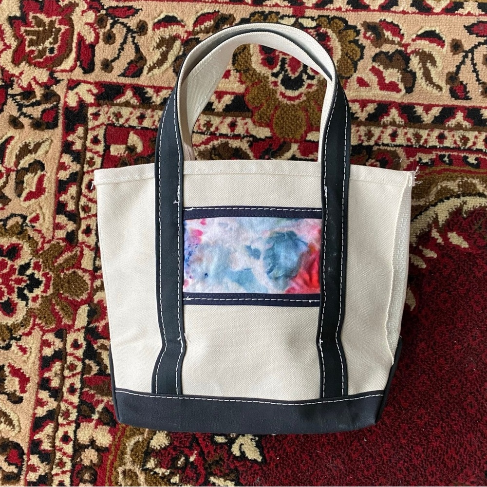Vintage LL bean tye dye rare made in usa tote bag